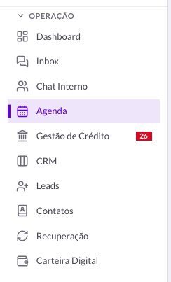 Escolha de contato e canal