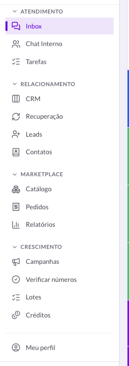 Menu lateral