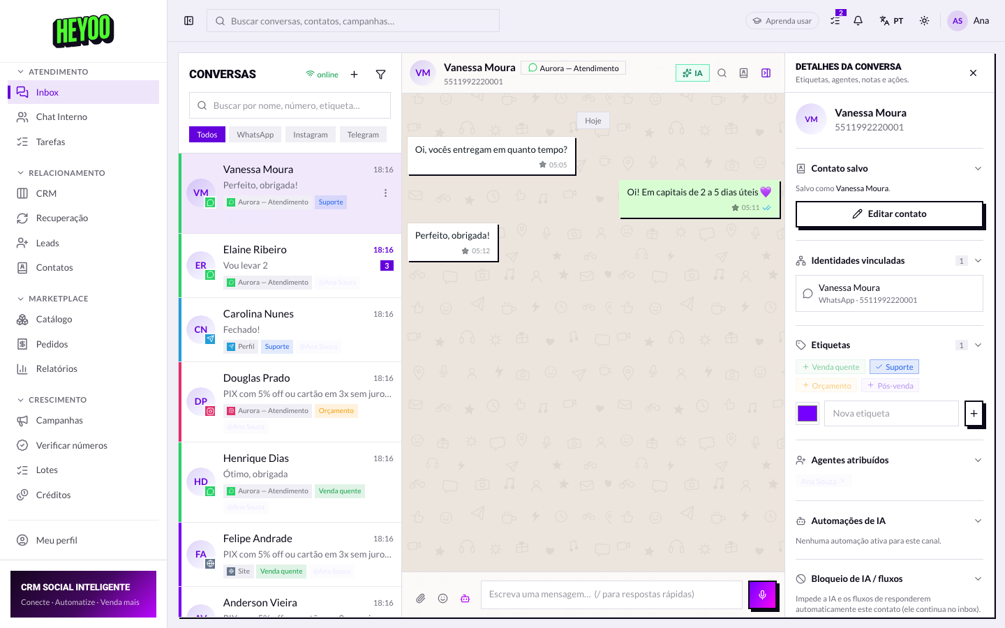 Conversa aberta