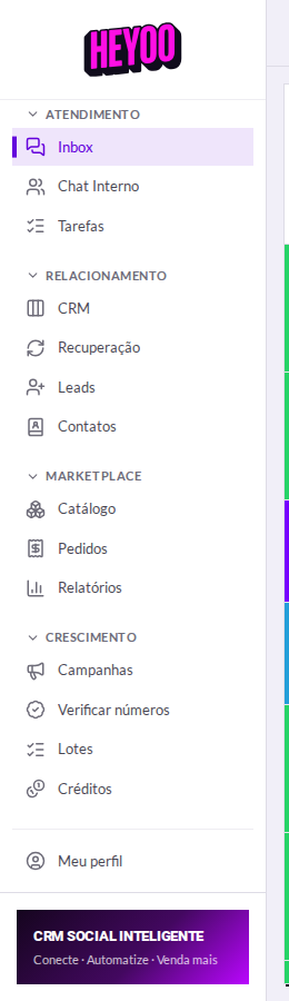 Lista de conversas