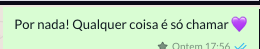 Ações da mensagem