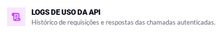 Logs de uso
