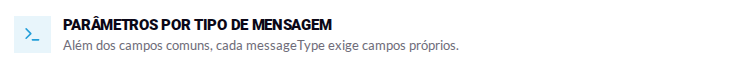 Tipos de mensagem