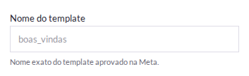 Nome do template