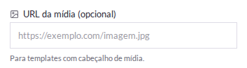 URL da mídia