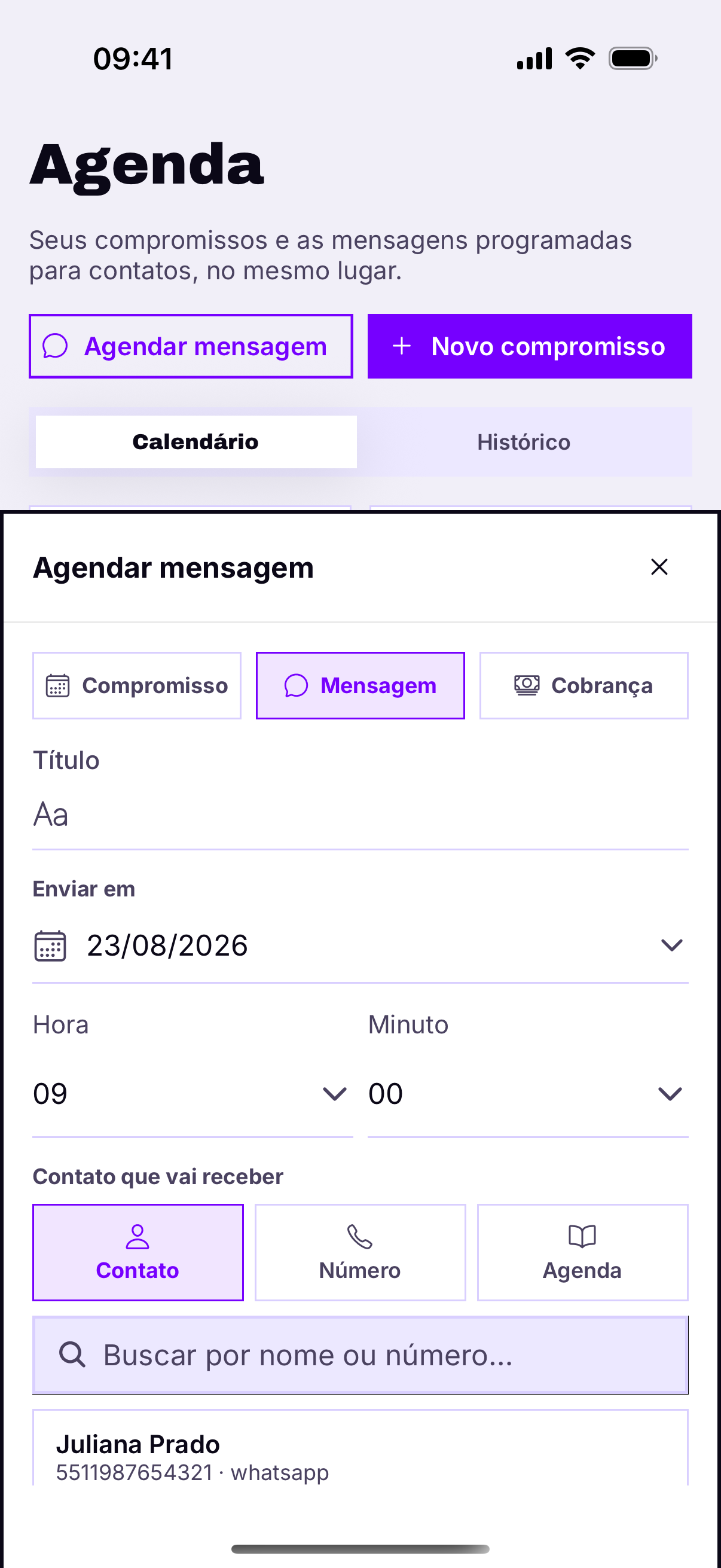 Tipo Mensagem