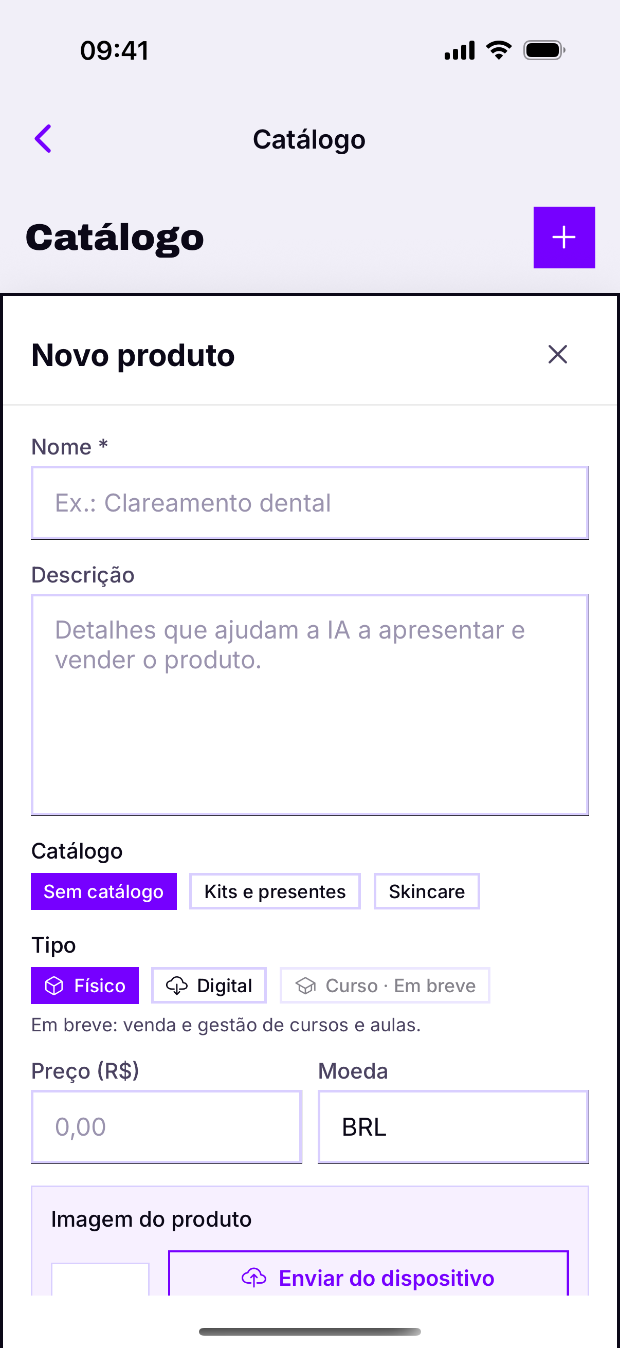 Novo produto