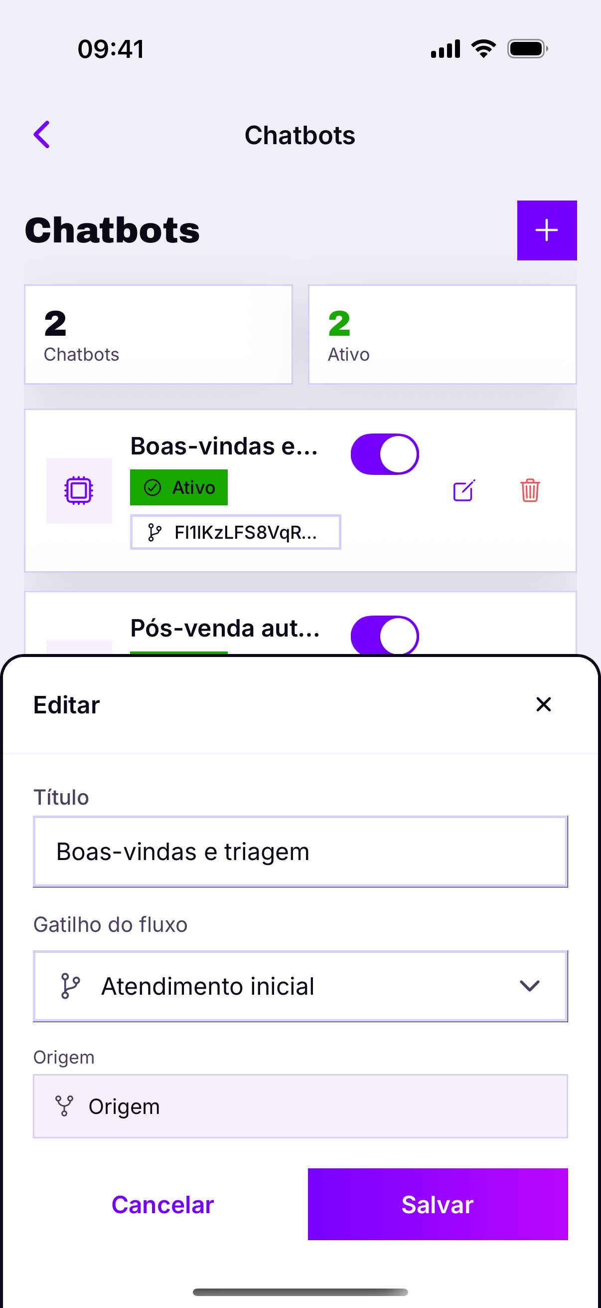 O vínculo com o fluxo