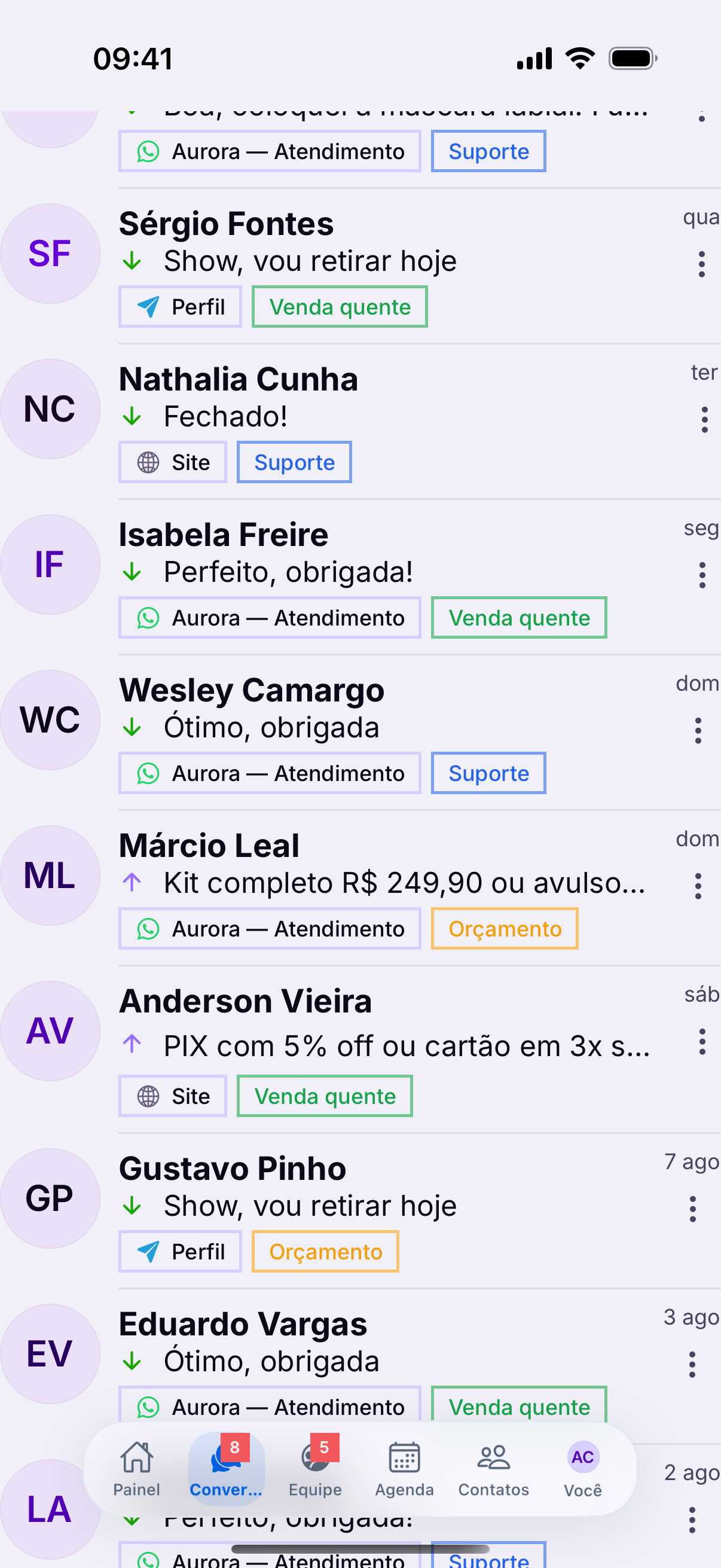 A lista