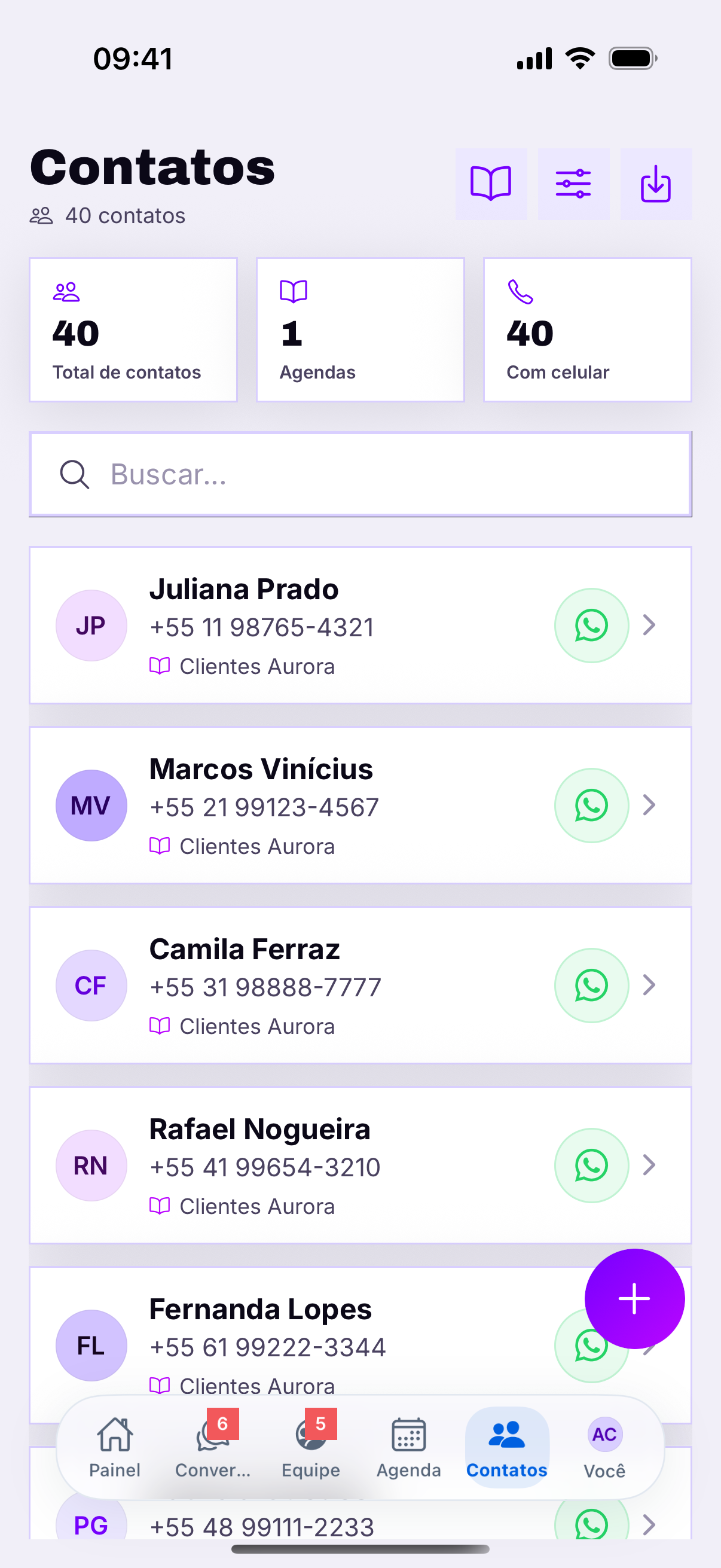 O botão