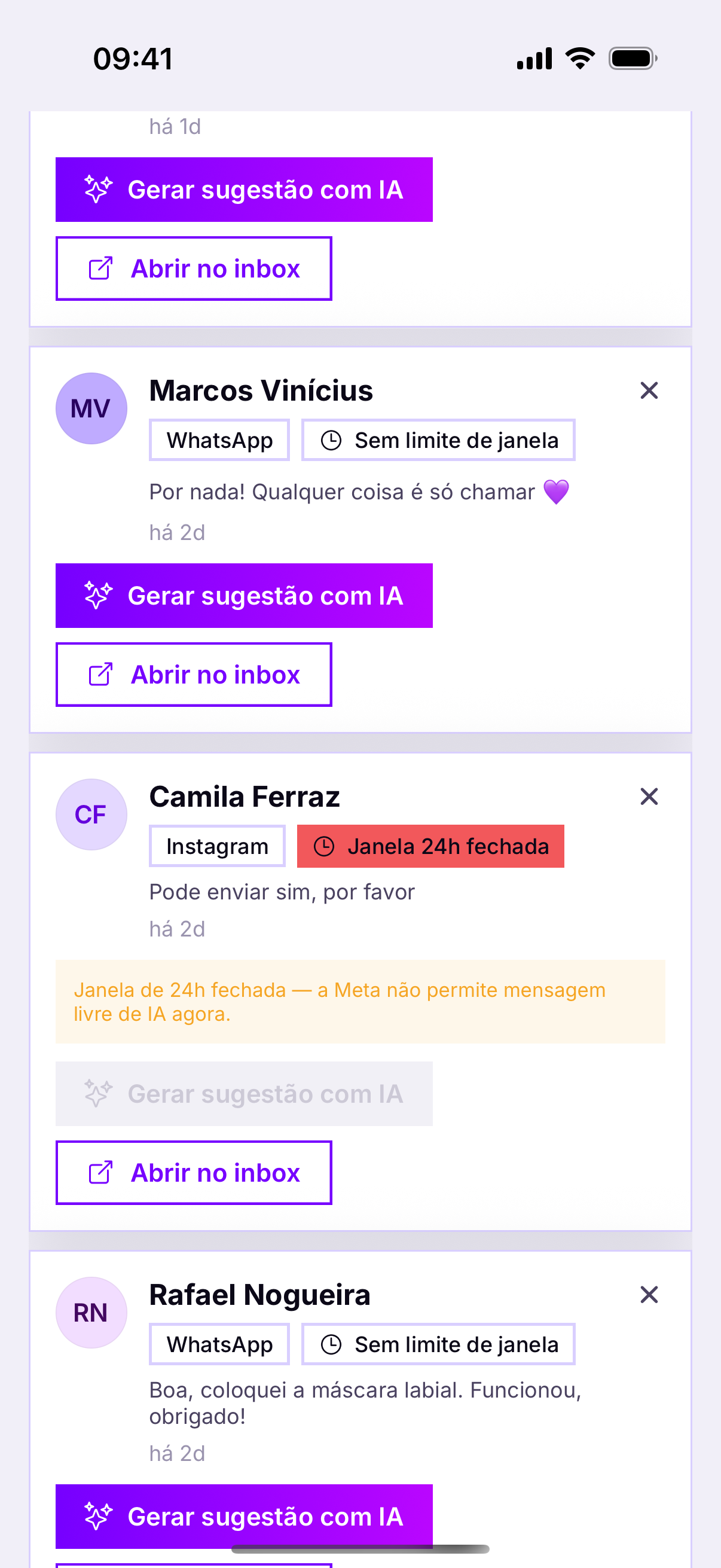Conversas paradas