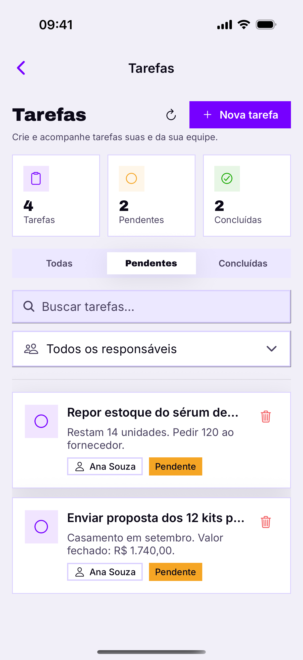Pendentes