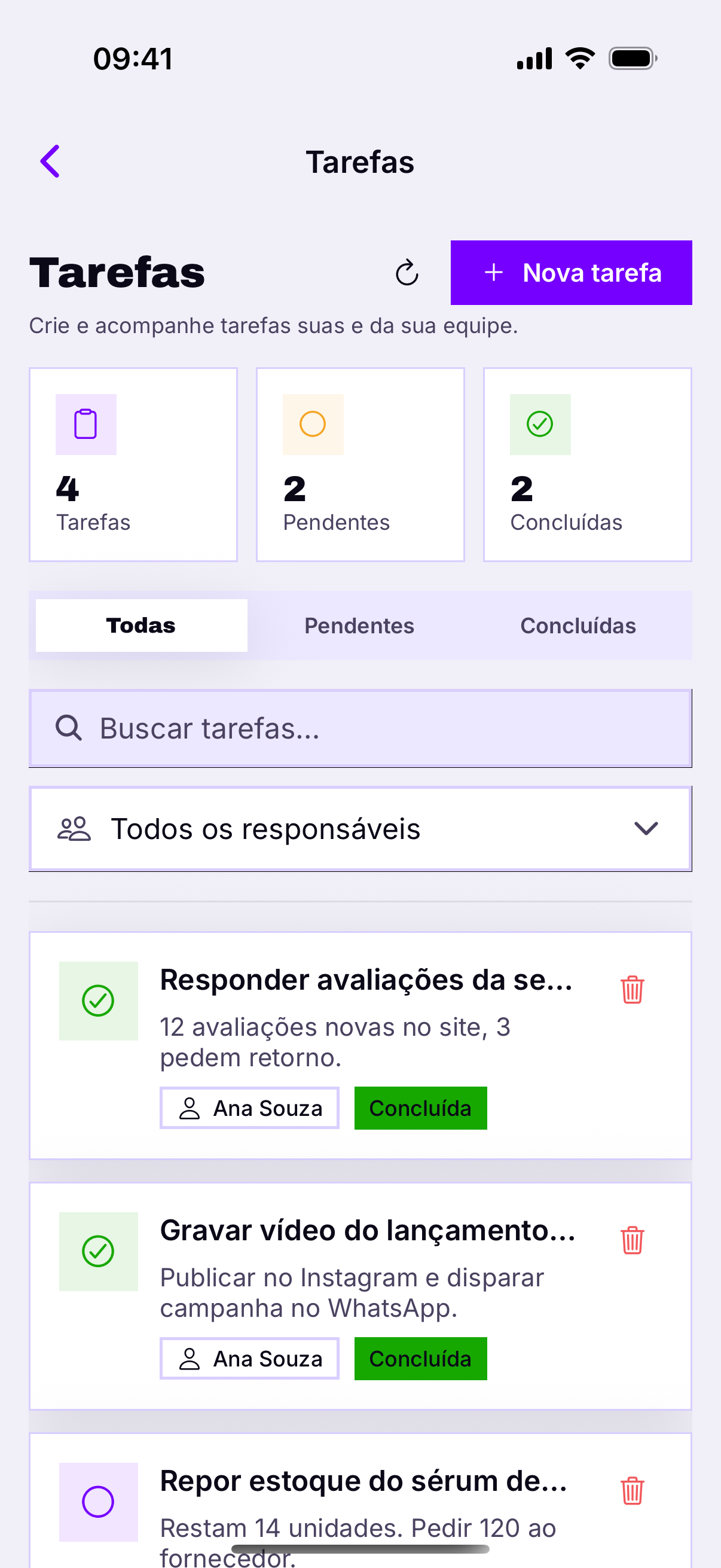 Tarefas