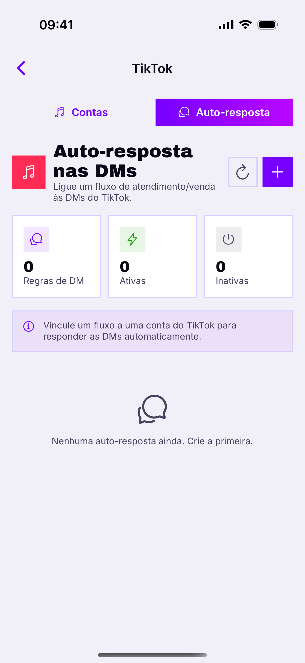 Auto-resposta nas DMs