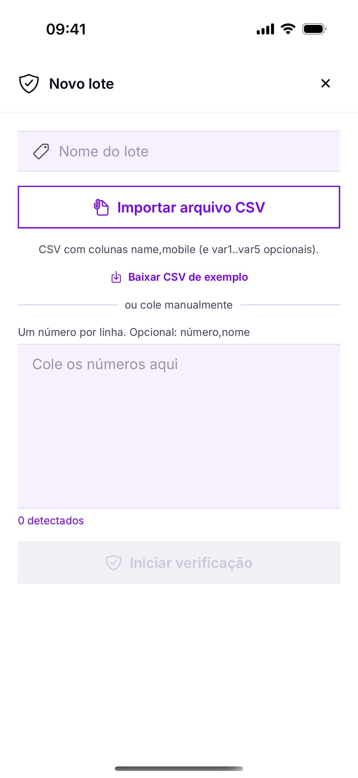 Novo lote