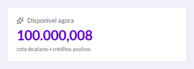Créditos avulsos