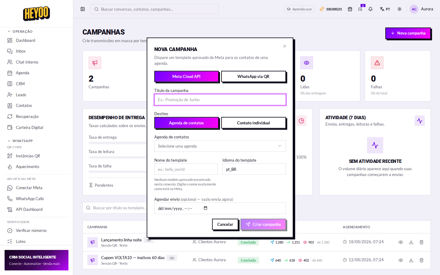 Nova campanha