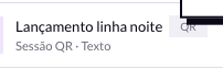 A sessão QR de onde a campanha sai.