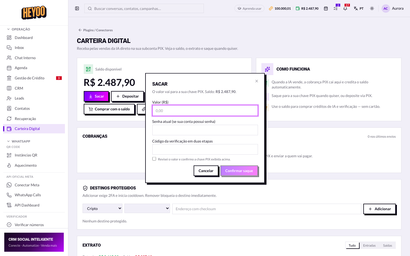 Novo saque