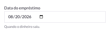 Datas do contrato