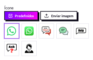 Ícone do botão