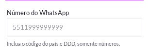 Número de destino