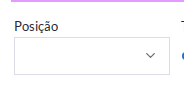 Posição da bolha