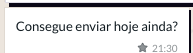 Ações da mensagem