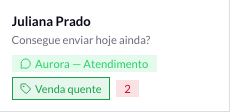 Card de conversa