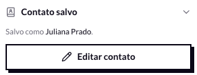 Bloco de contato salvo