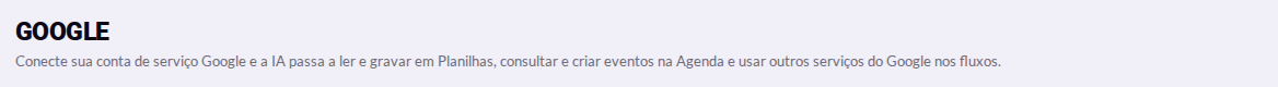 Conta de serviço