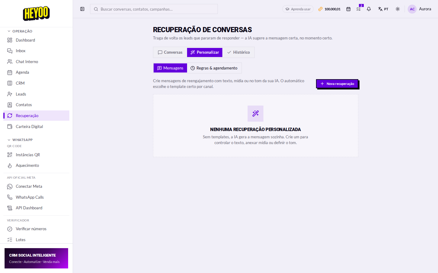 Aba personalizar