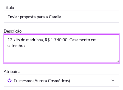 Escolha do responsável