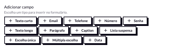 Tipos de campo